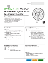 Symmons S-5300 Operating instructions