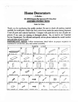 Home Decorators Collection 2480500410 Operating instructions