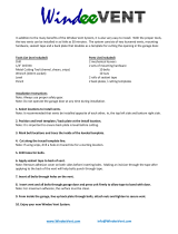 WindeeVent WV1001W Installation guide