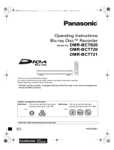 Panasonic DMR-BCT720 Owner's manual