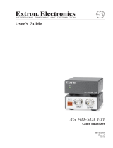 Extron 3G HD-SDI 101 User manual