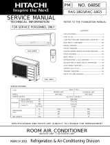 Hitachi RAC-18G5 User manual