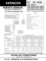 Hitachi RAD-18NH7A User manual