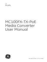 GE Security MC100FX-TX-PoE User manual