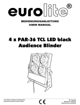 EuroLite 4 x PAR-36 TCL LED black Audience Blinder User manual