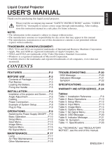 Hitachi CP-X320 User manual
