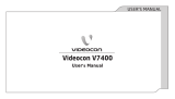 Videocon V7400 User manual