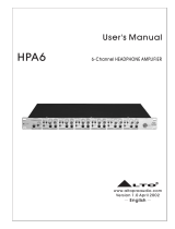 Alto HPA6 User manual