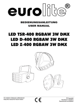 EuroLite LED D-400 RGBAW 3W DMX User manual