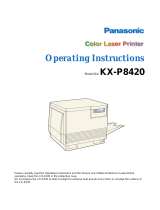 Panasonic KXP8420 Operating instructions