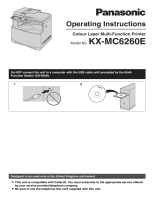 Panasonic KXMC6260E Operating instructions