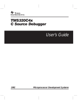 Texas Instruments TMS320C4x C Source Debugger User guide