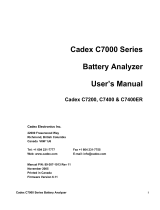 Cadex C7400ER User manual