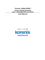 Korenix JetNet 6524G User manual