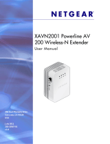 Netgear Powerline AV 200 XAVN2001 User manual