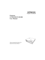 Hitachi CP-DX250 User manual