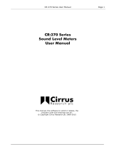 Cirrus CR:274 User manual