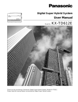 Panasonic KXTD612E Operating instructions