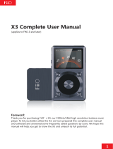 FiiO X3 Complete User's Manual