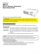 Hitachi CPX1 Series User manual