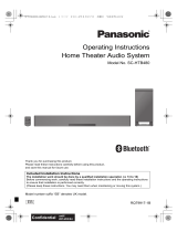 Panasonic SCHTB480EB Operating instructions
