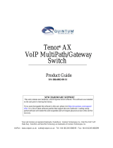 Quintum Tenor AX User manual