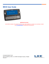 LXE MX3X User manual