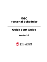 Polycom MGC Personal Scheduler 8.0 User manual