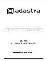 Adastra AD-200 Owner's manual
