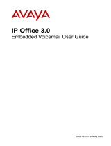 Avaya Voicemail User manual