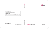 LG KM900.ACISBK User manual