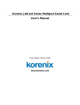 Korenix JetCard 1208/1208w User manual