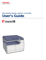 Toshiba E-studio18 User manual