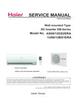 Haier 1U09/12BS1ERA User manual
