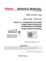 Haier 2HUM18HC03/R2DB User manual