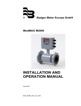 Badger Meter ModMAG M2000 Operating instructions