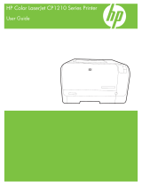 HP Color LaserJet CP1210 Printer series User guide