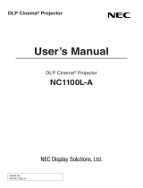 NEC NC1100L Owner's manual