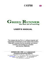 AGENZIA Green Runner User manual