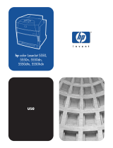 HP Color LaserJet 5550 Printer series User manual