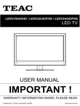 TEAC LCDV3956FHD User manual
