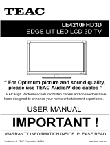 TEAC LE4210FHD3D User manual
