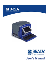 Brady BBP31 User manual