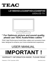 TEAC LE2280FHD User manual