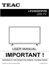TEAC LEV40GD3FHD User manual