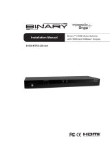 Binary B-500-MTRX-230-8x16 Installation guide