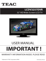 TEAC LCDV3257DVR User manual