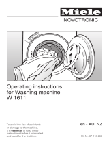 Miele Novotronic W 1611 Operating Instructions Manual