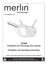 Merlin MT800 Installation And Operating Instructions Manual