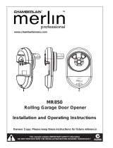 Chamberlain Merlin Professional MR850 Installation And Operating Instructions Manual